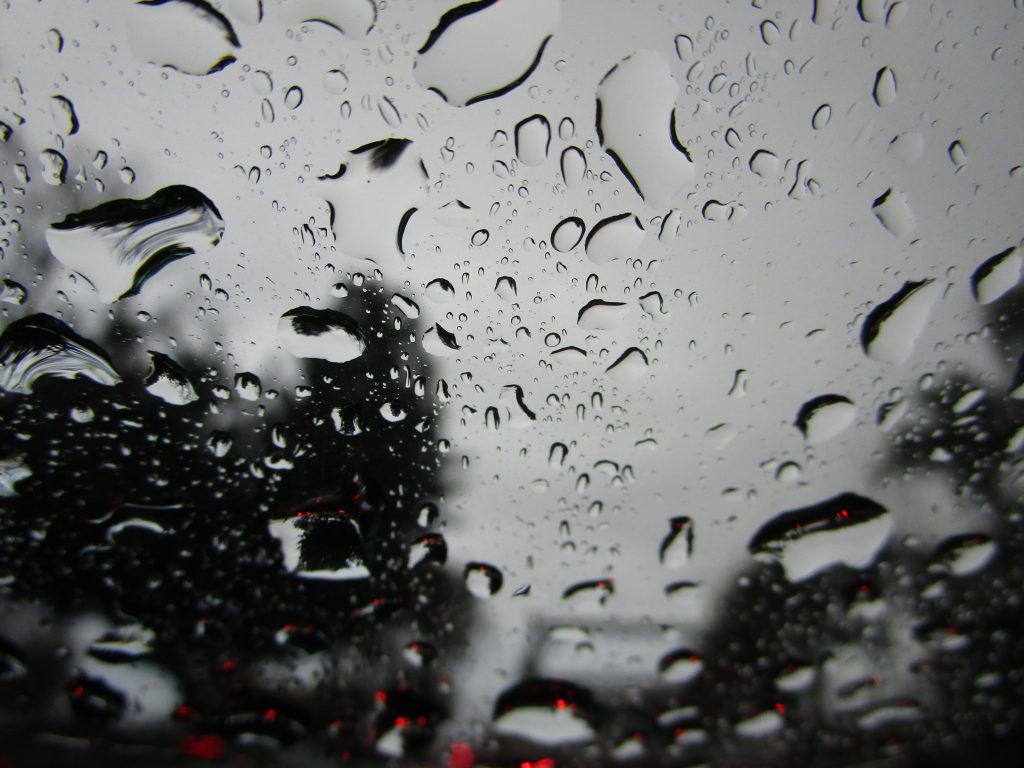 Rain on the car
