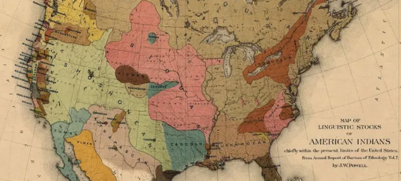 1901 Smithsonian Native Languages Map