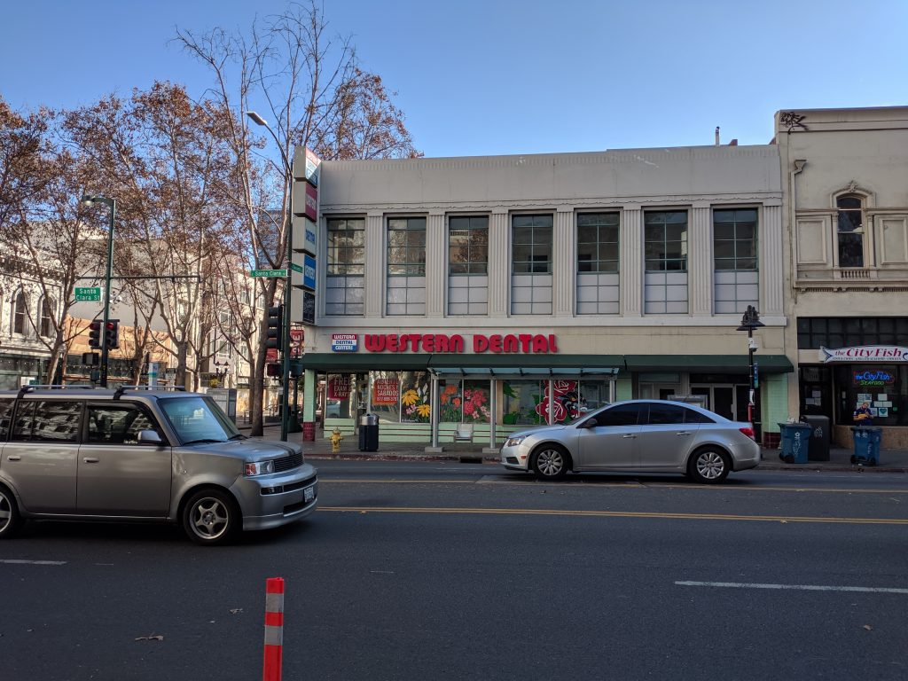 Shop windows in San Jose