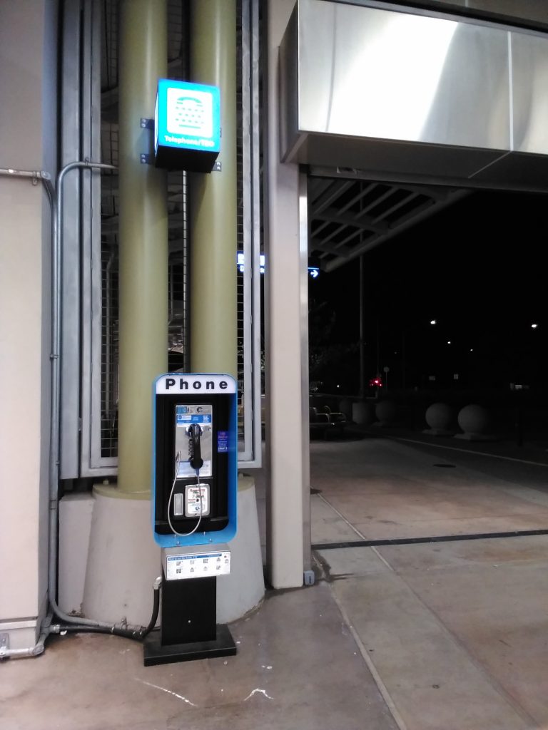 Pay phone at Berryessa BART station