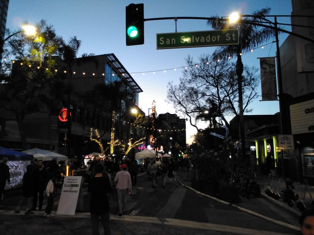 1st street during a 1st Friday
